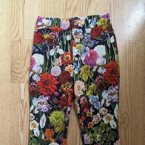 Urban Outfitters Velvet Floral Pants